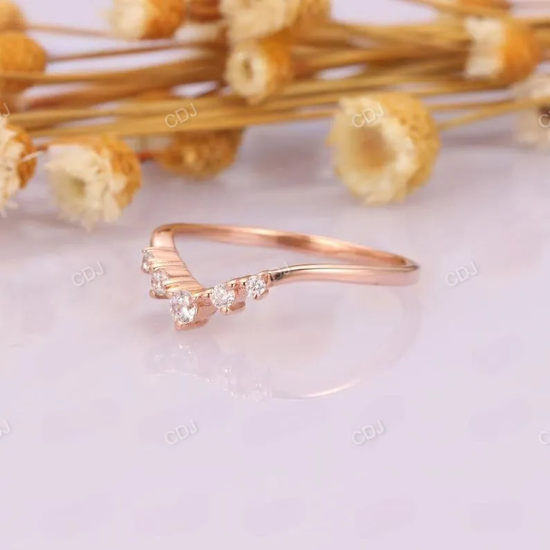 0.17CTW Unique Lab Grown Diamond Bridal Stacking Ring