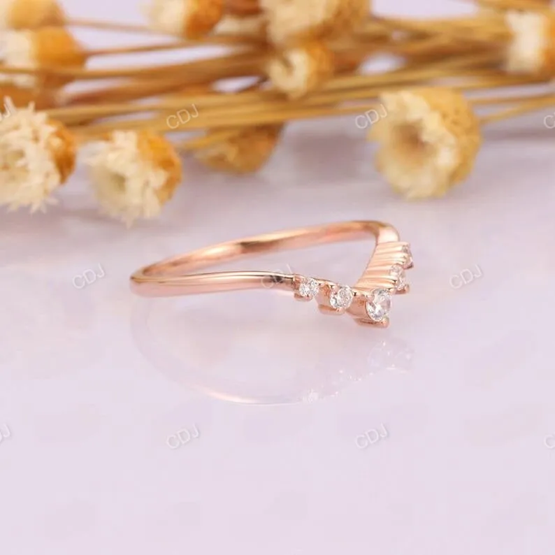 0.17CTW Unique Lab Grown Diamond Bridal Stacking Ring