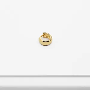 14k Solid Gold Tiny Bold Volume Hoop Earring