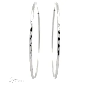2mm Diamond Faceted Hoops