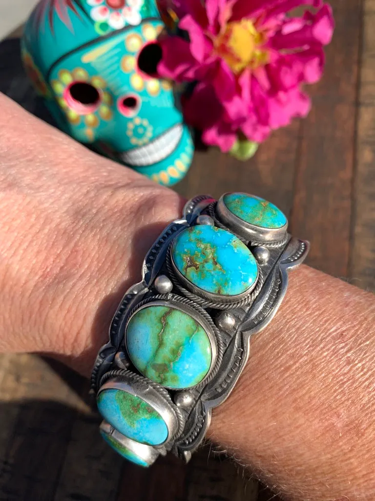 5 Stone Sonoran Gold Cuff #2