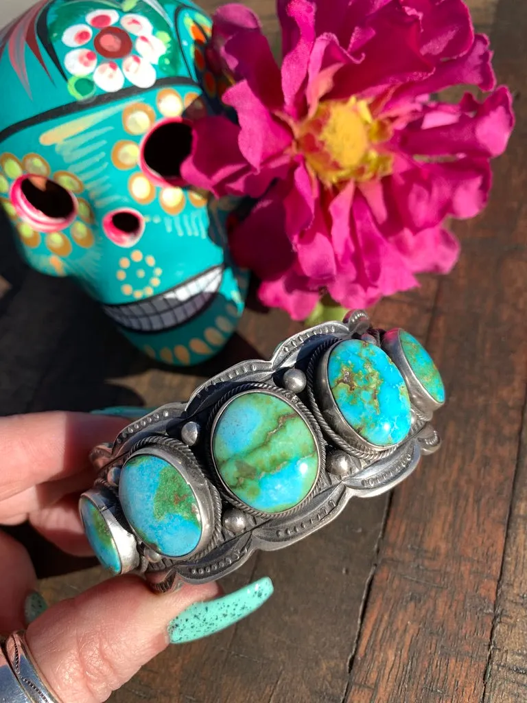 5 Stone Sonoran Gold Cuff #2