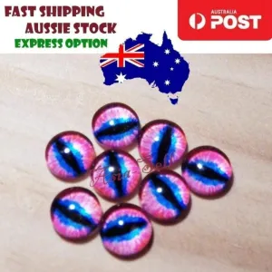 50pcs Round 6mm Glass Eyes Dragon Lizard Frog Eyeballs Model G