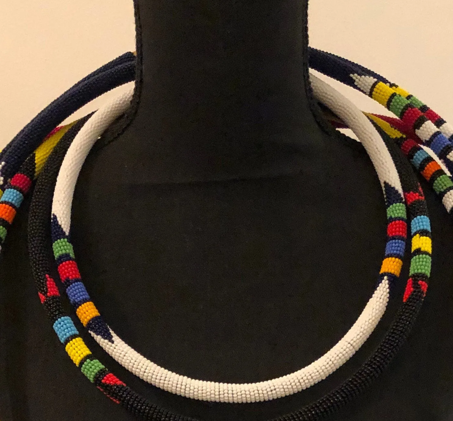 6-in-1 Empress Beaded Necklace Set | Multi Strand South African Zulu Beaded Necklace | Tribal & Ethnic | Afrocentric