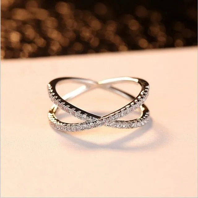 925 Sterling silver fashion Female Ring 3ct AAAAA cz Promise Wedding Band Rings for Women Bridal Finger Party Jewelry Gift