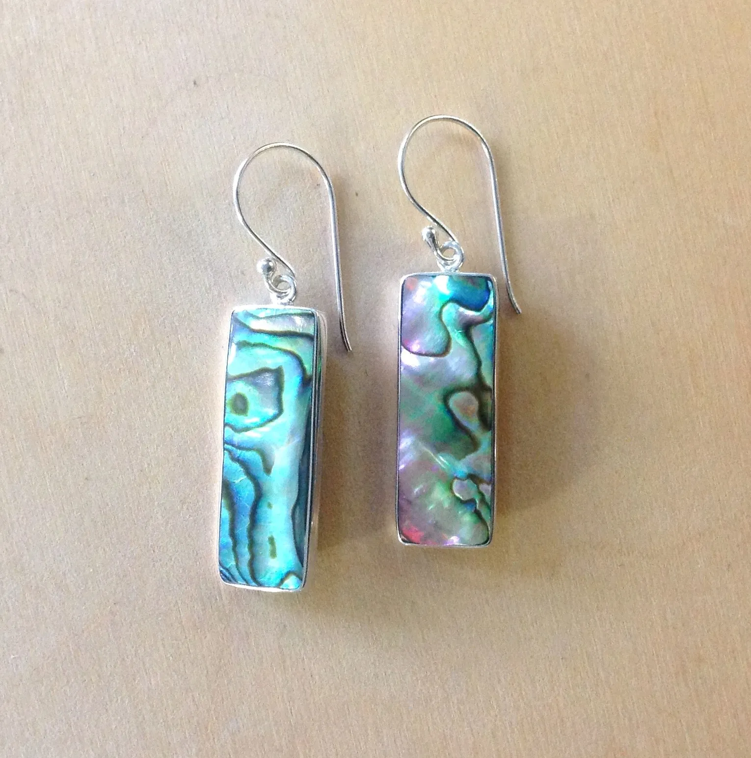 Abalone Simple Shape Earrings