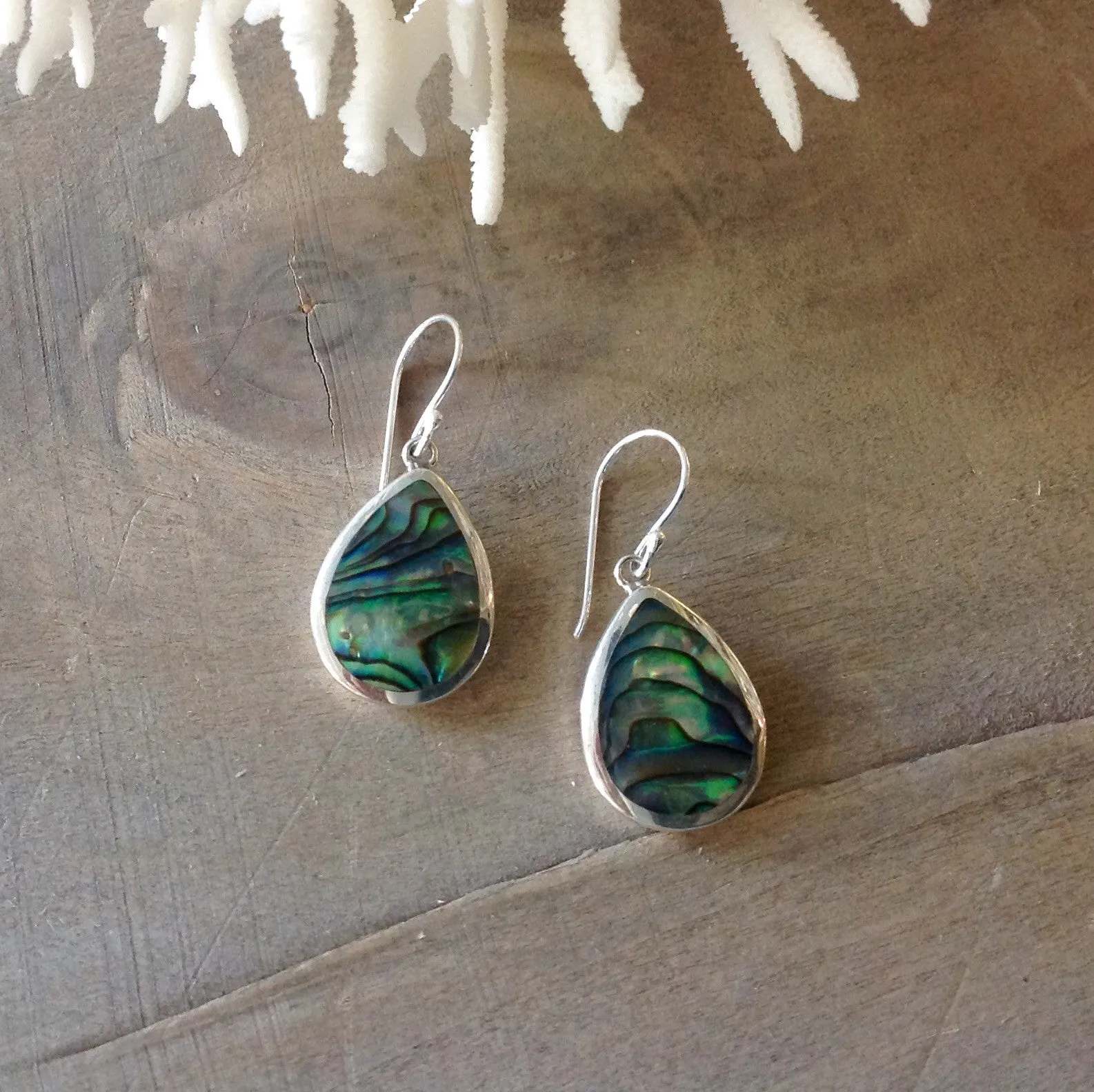 Abalone Simple Shape Earrings
