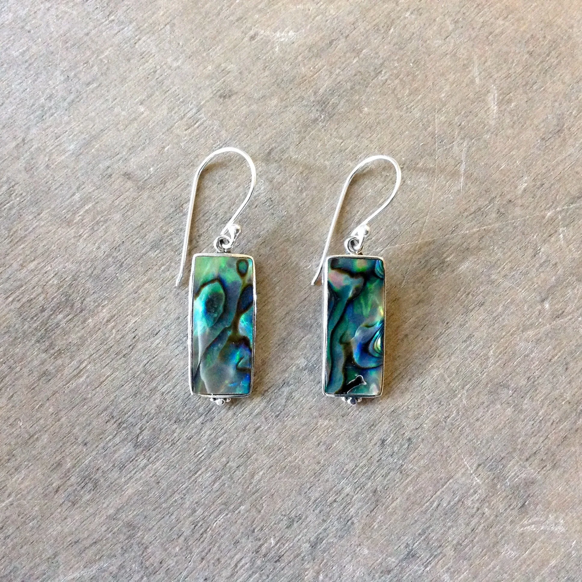 Abalone Simple Shape Earrings