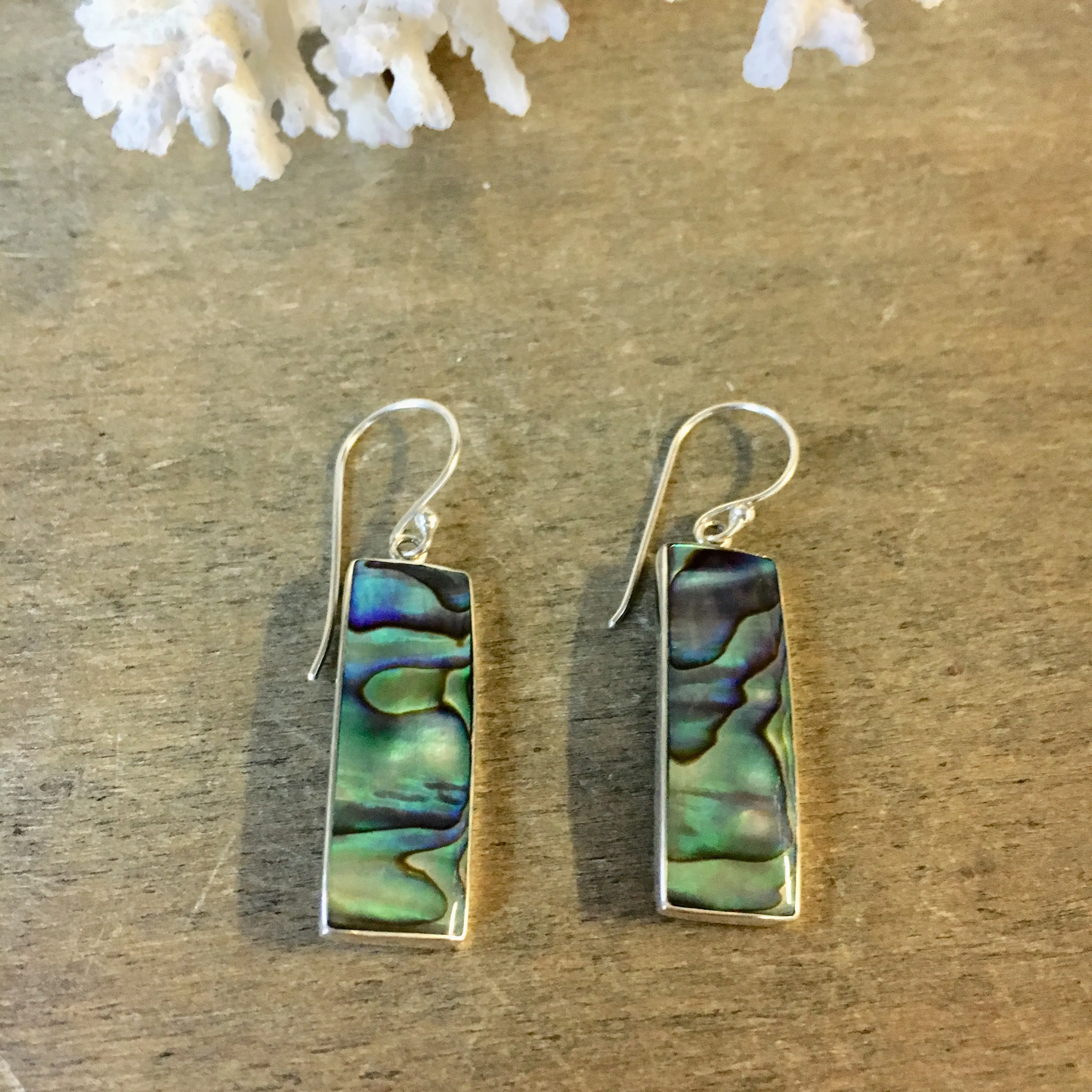 Abalone Simple Shape Earrings