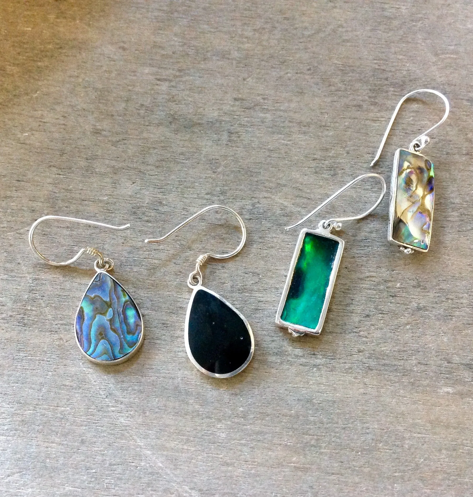 Abalone Simple Shape Earrings