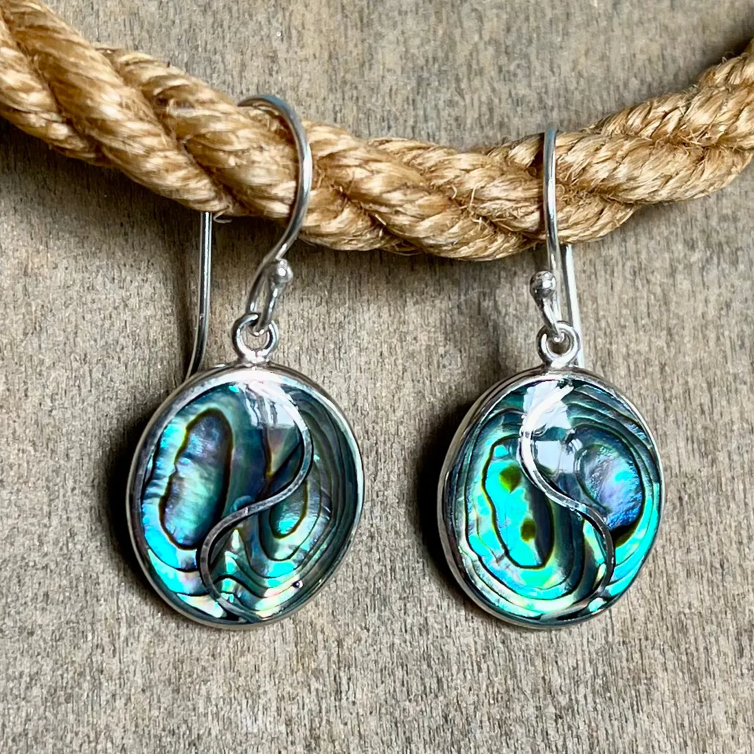 Abalone Simple Shape Earrings
