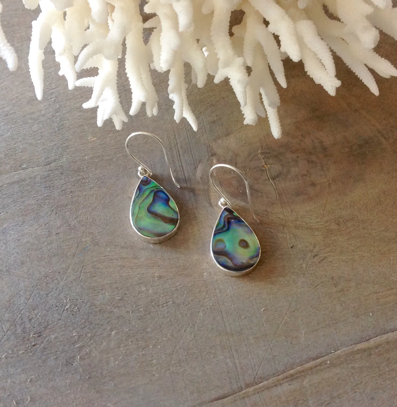 Abalone Simple Shape Earrings