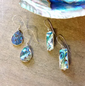 Abalone Simple Shape Earrings