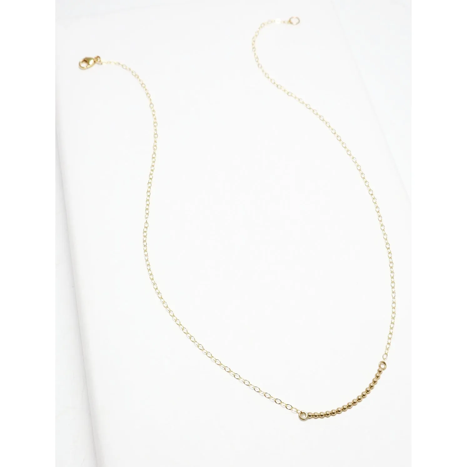 Accent Short Curved Beaded Necklace