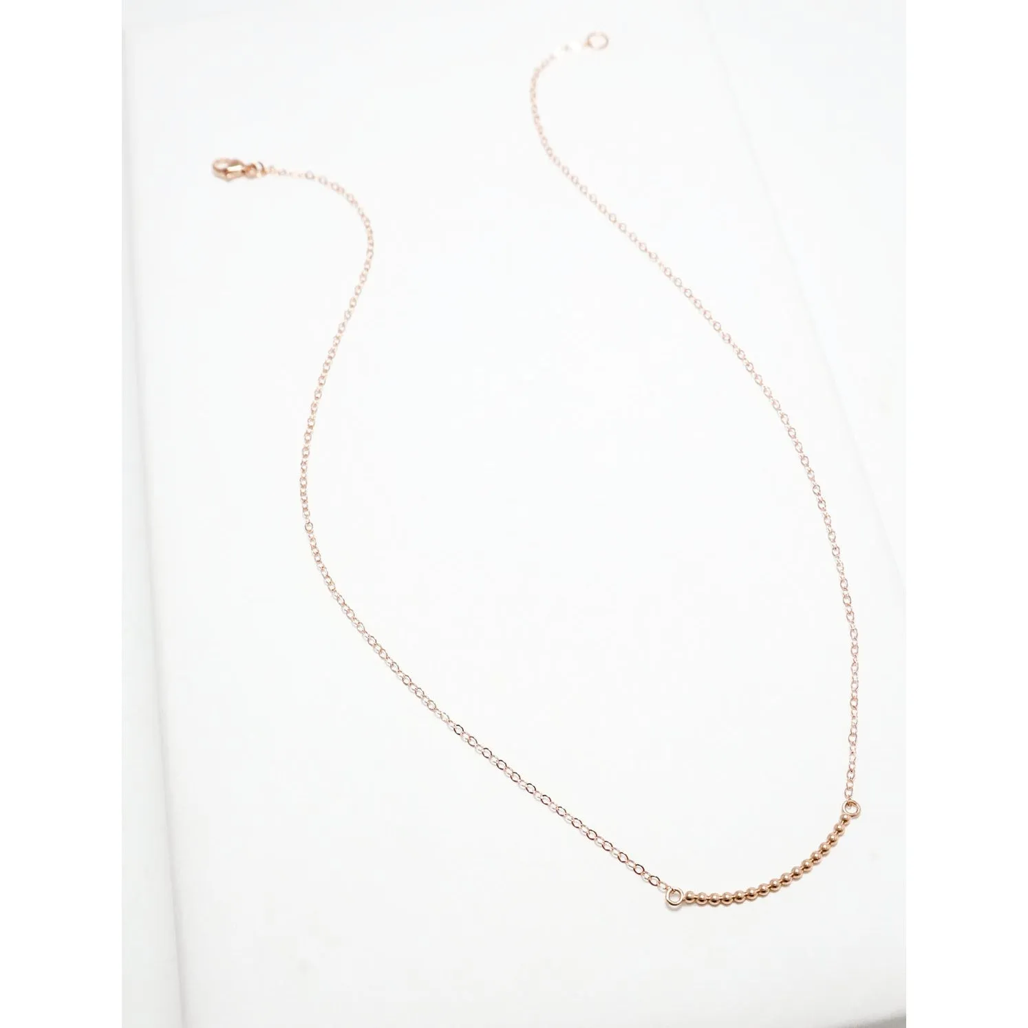 Accent Short Curved Beaded Necklace