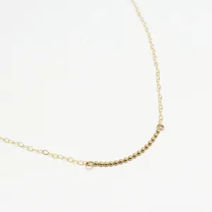 Accent Short Curved Beaded Necklace