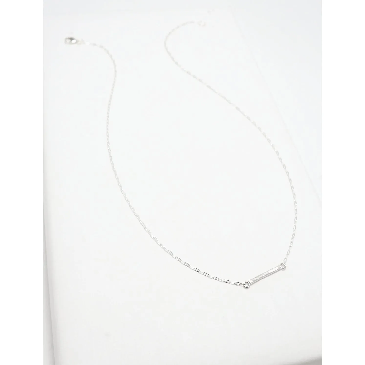 Accent Short Hammered Necklace