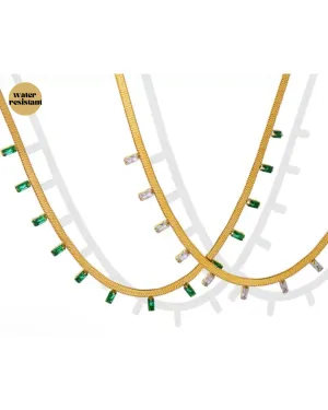 All Around Diamond Necklace - Water Resistant