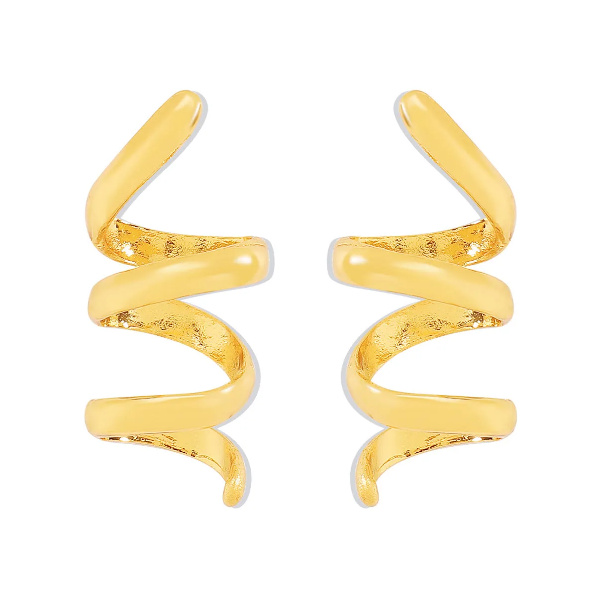 Alloy Spiral Personalized Earrings Simple Design