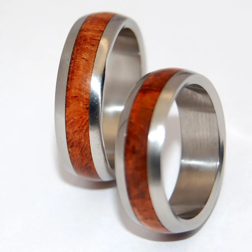 Amour | Matching Wood & Titanium Wedding Ring