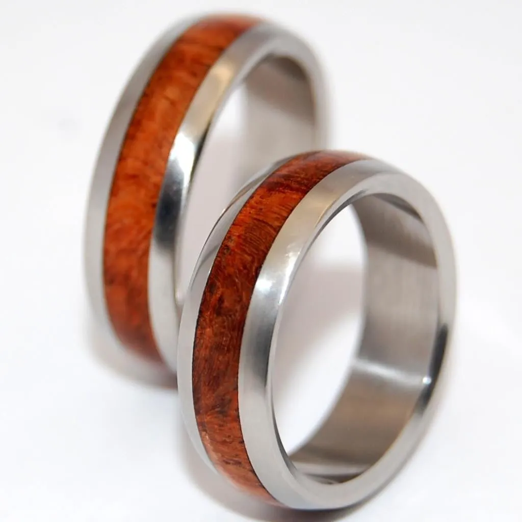Amour | Matching Wood & Titanium Wedding Ring