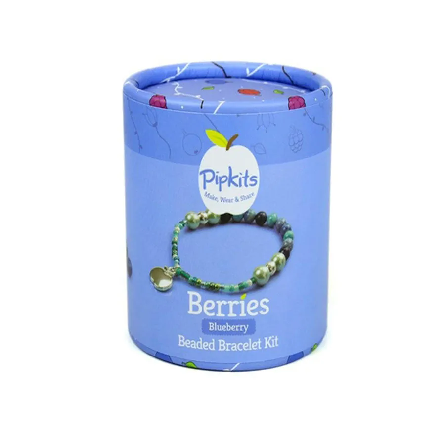 Berries Beaded Bracelet - Blueberry