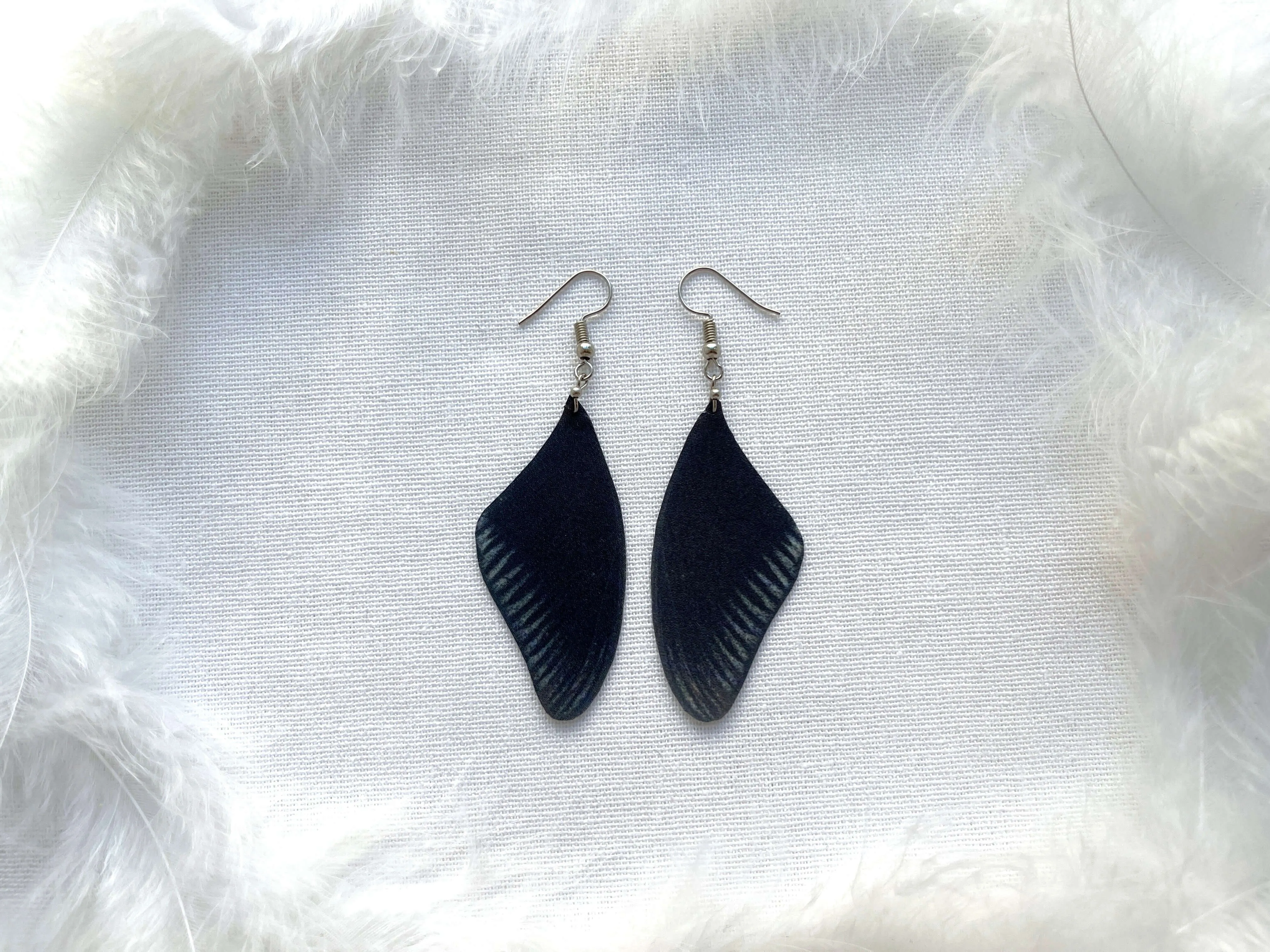 Black Whimsigoth Wings Earrings