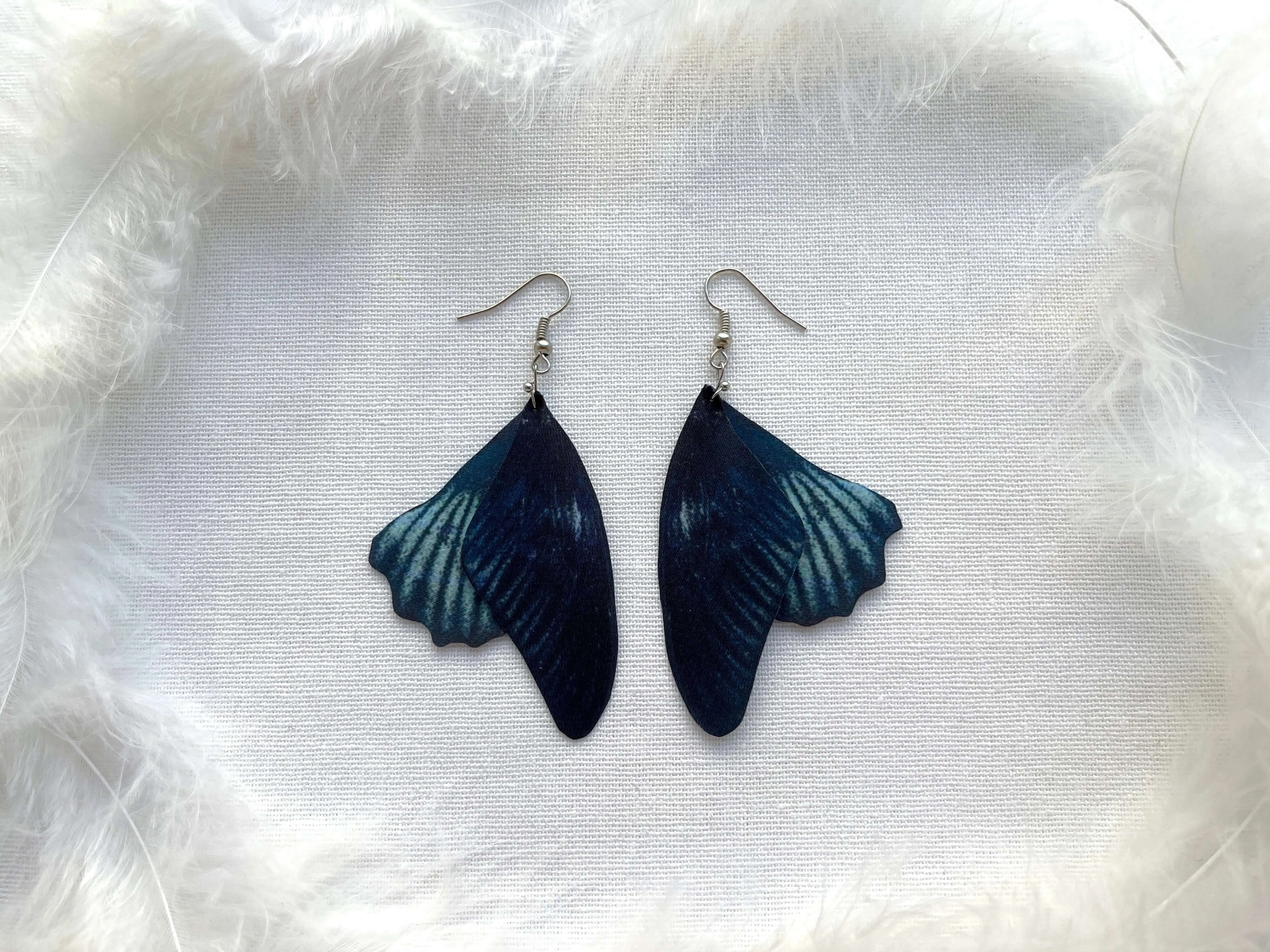 Black Whimsigoth Wings Earrings