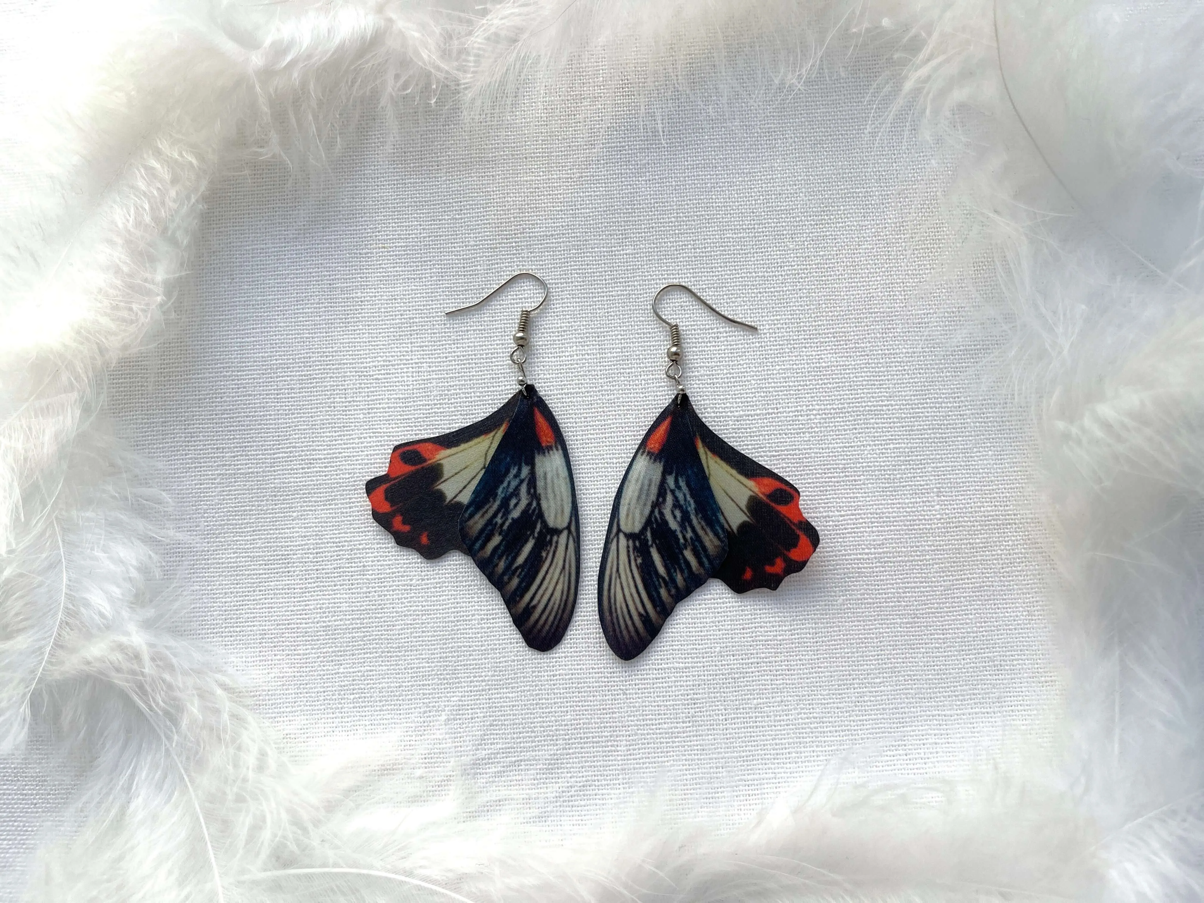 Black Whimsigoth Wings Earrings