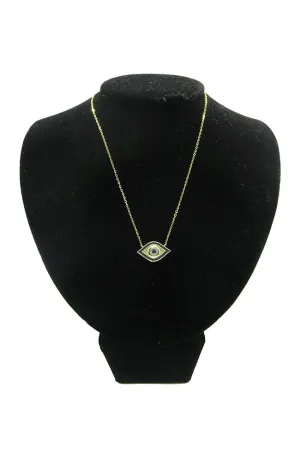 Blue EE Necklace Gold