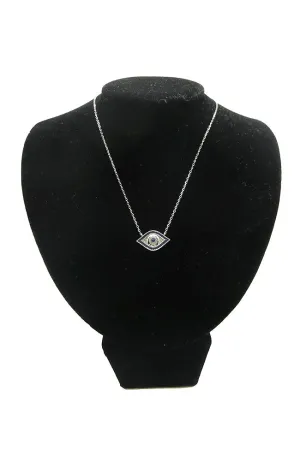 Blue EE Necklace Silver
