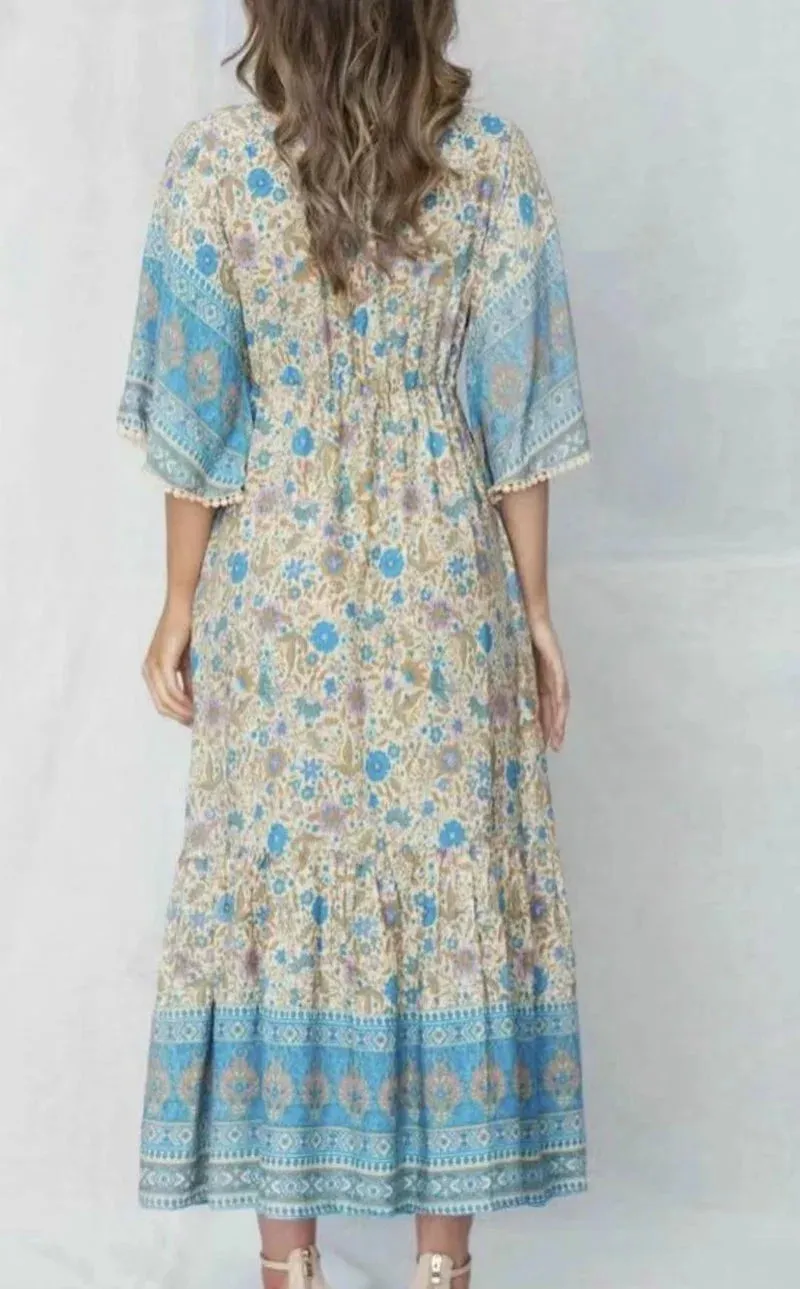 Bluebell Floral Print Maxi Dress