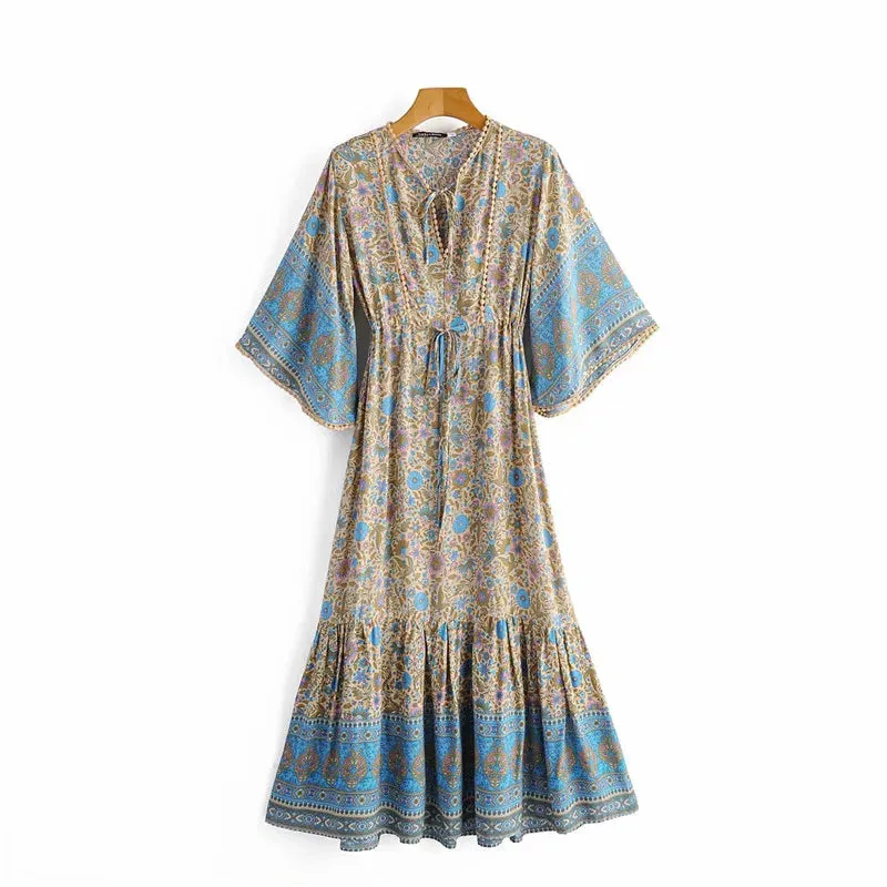 Bluebell Floral Print Maxi Dress