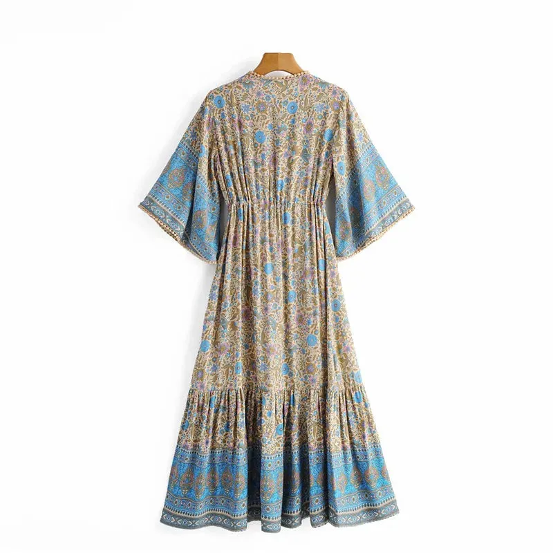 Bluebell Floral Print Maxi Dress
