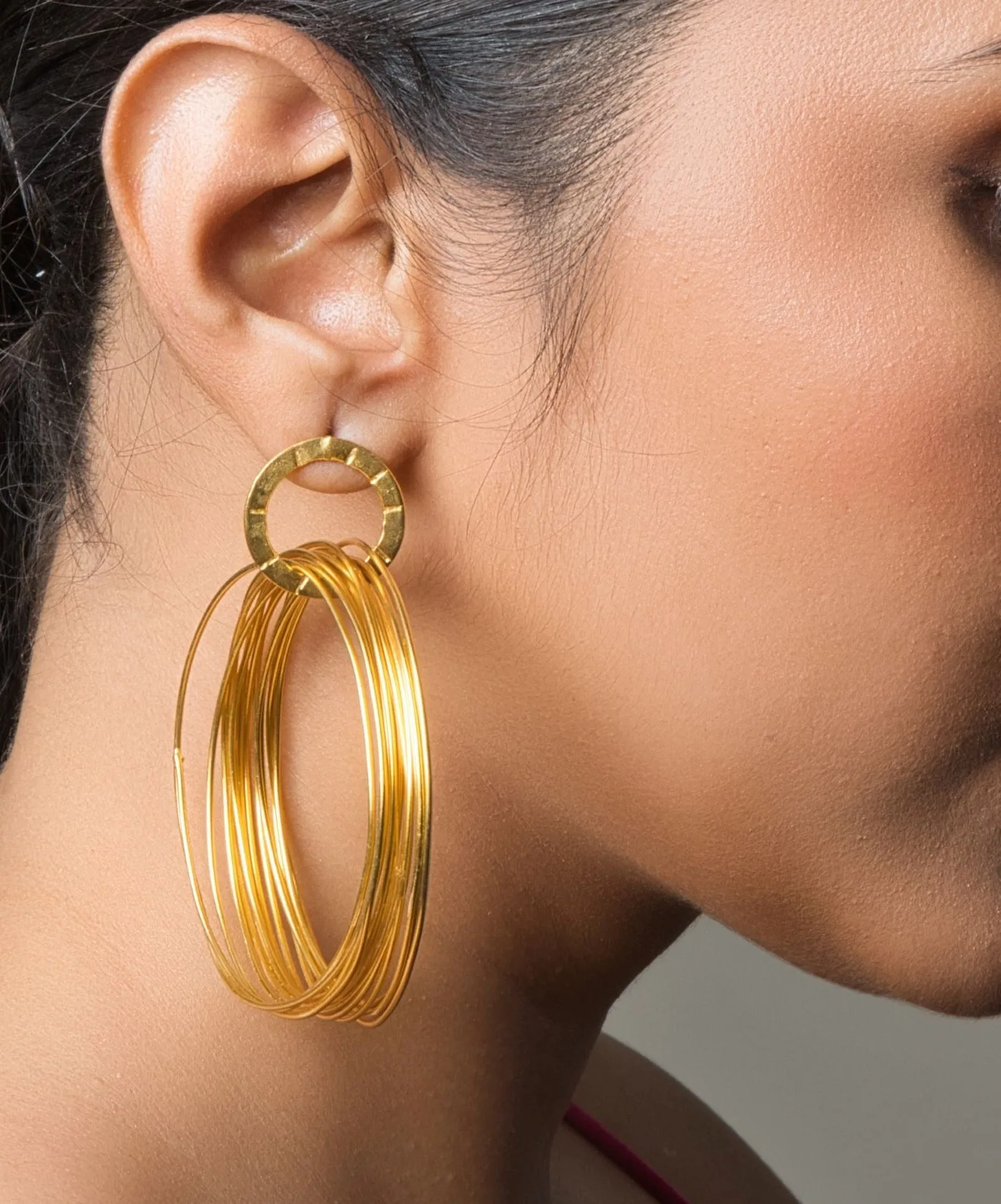 Bold Circular Hoop Earrings