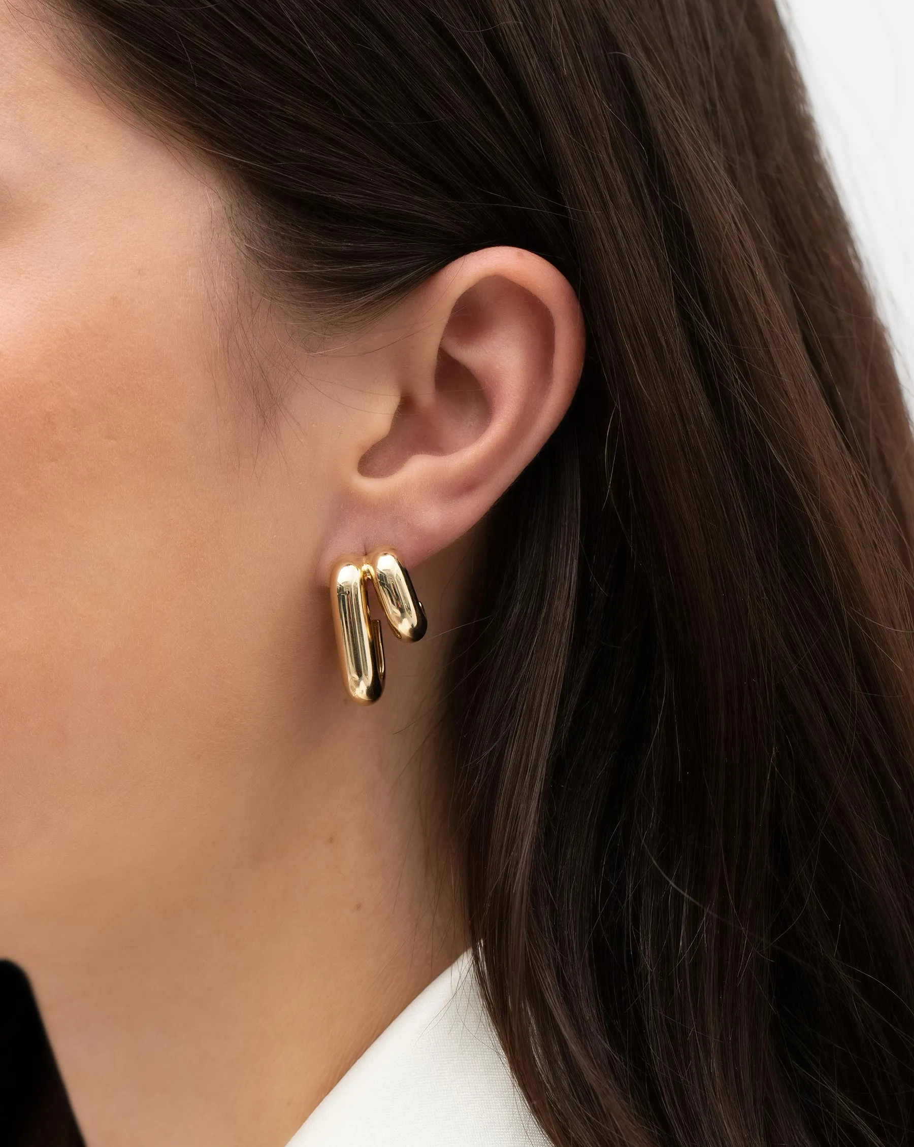 Bold Gold Cloud Multi Hoops