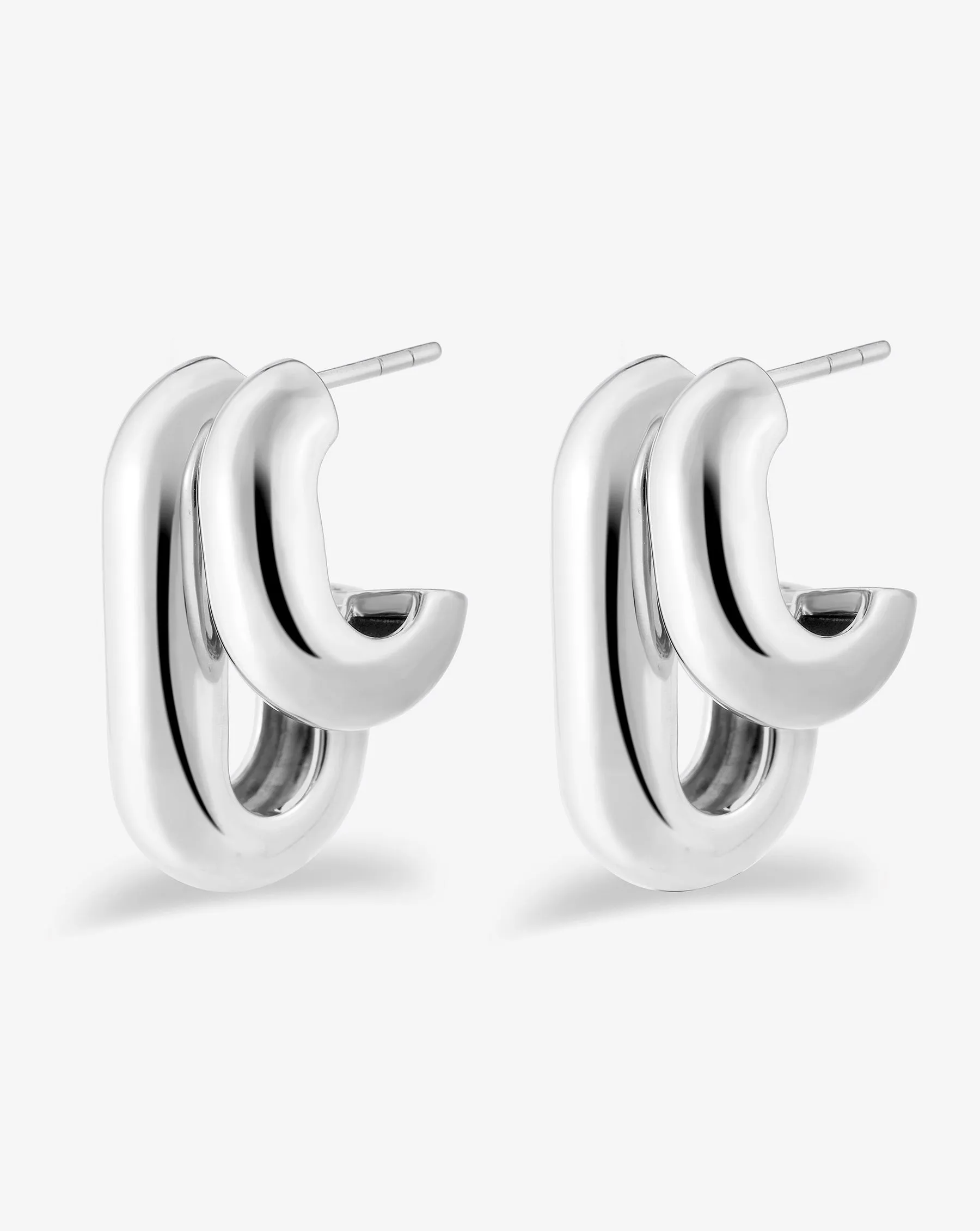 Bold Gold Cloud Multi Hoops