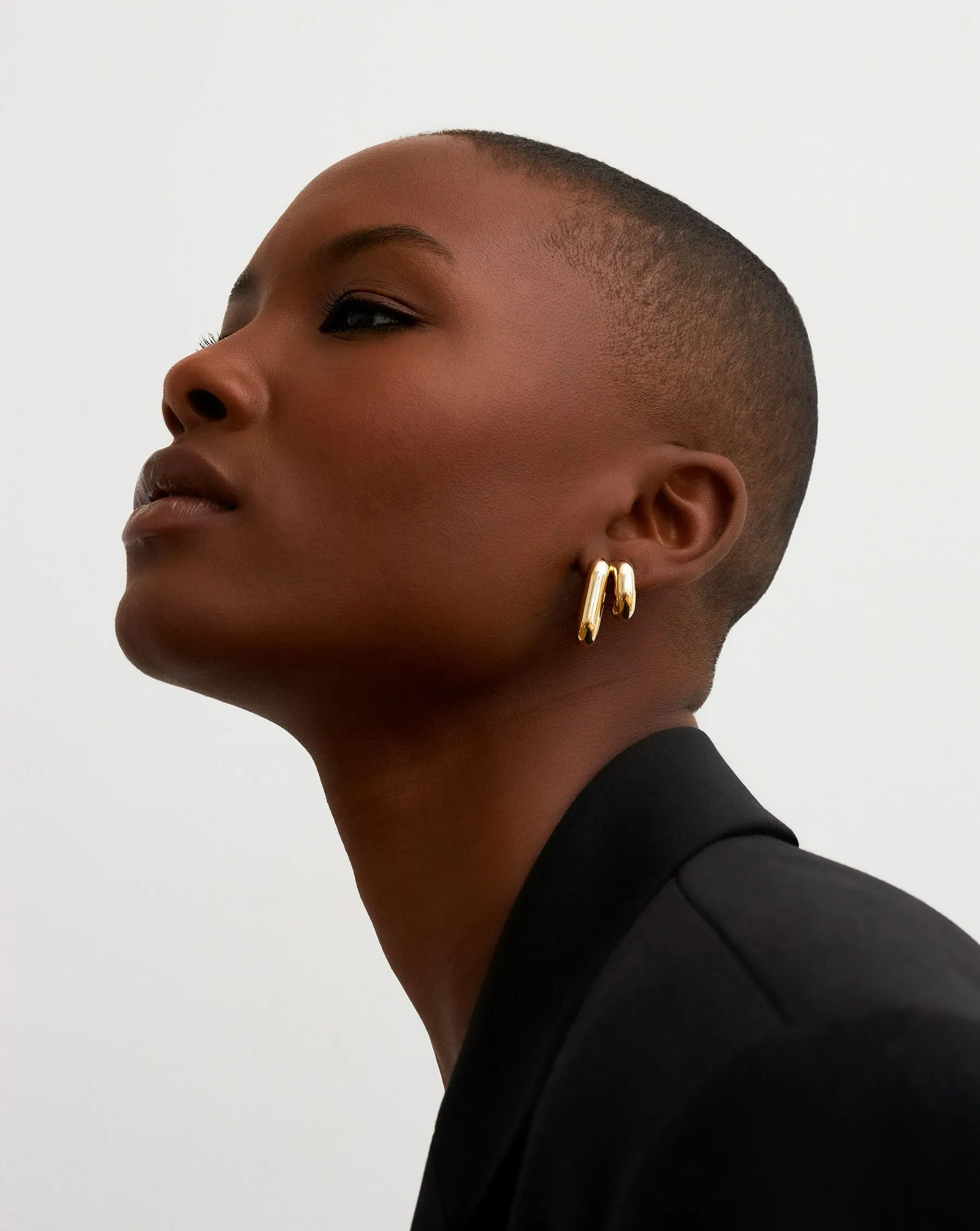 Bold Gold Cloud Multi Hoops