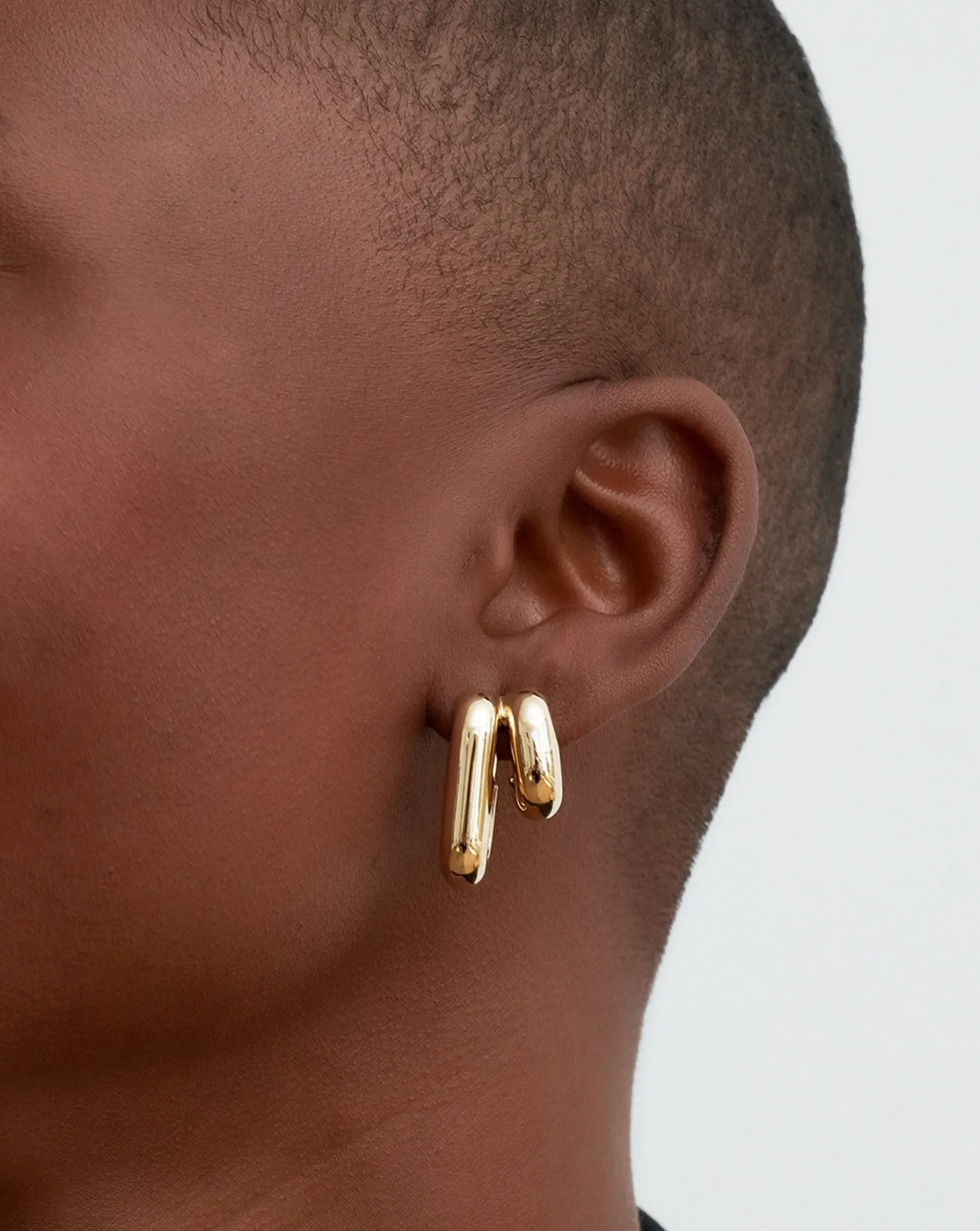 Bold Gold Cloud Multi Hoops