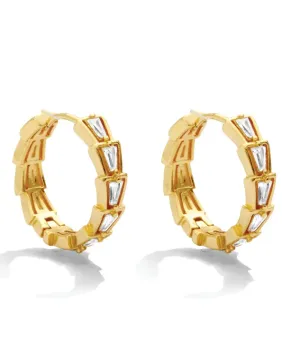 Bold Sparkle Huggies - Gold
