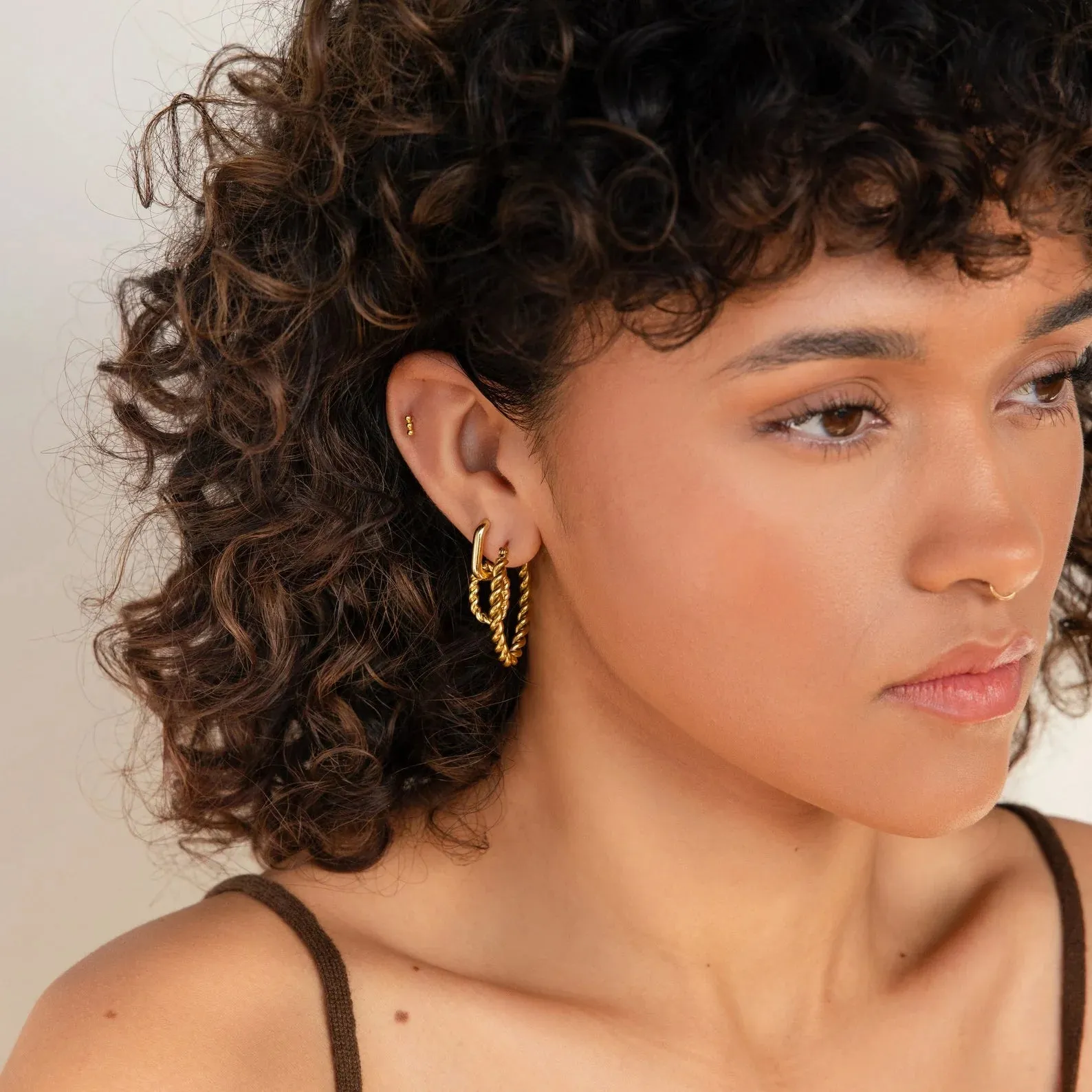 Bold Twisted Hoop Earrings
