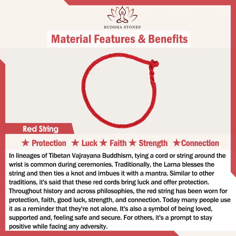Buddha Stones Red String Mandala Knot Hand-woven Colorful Flowers Year Of The Snake Protection Braided Bracelet