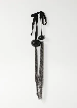 Cascade Necklace in Black - Fashionable Choice