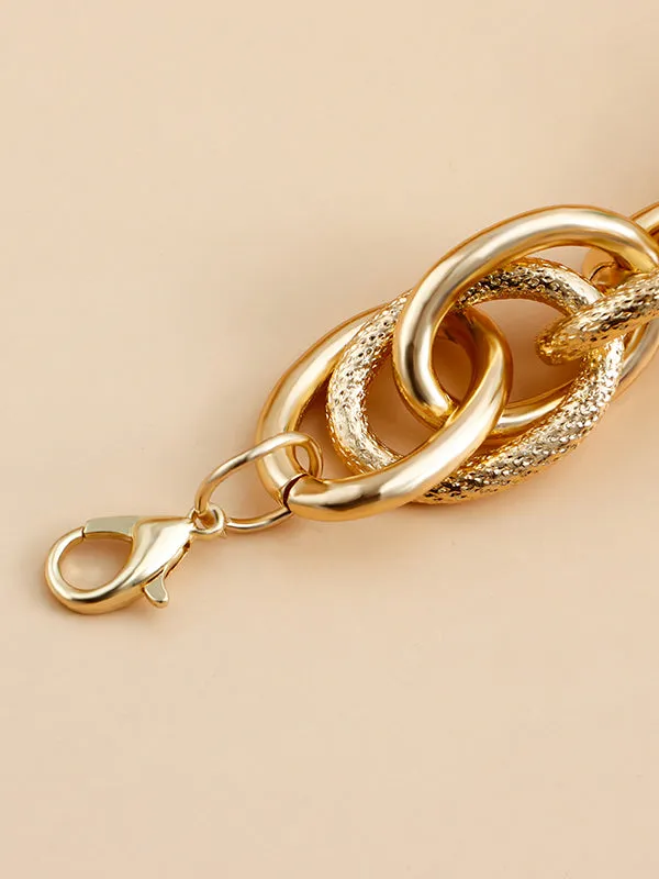 Chains Geometric Hollow Shiny Necklaces Accessories Dainty Necklace