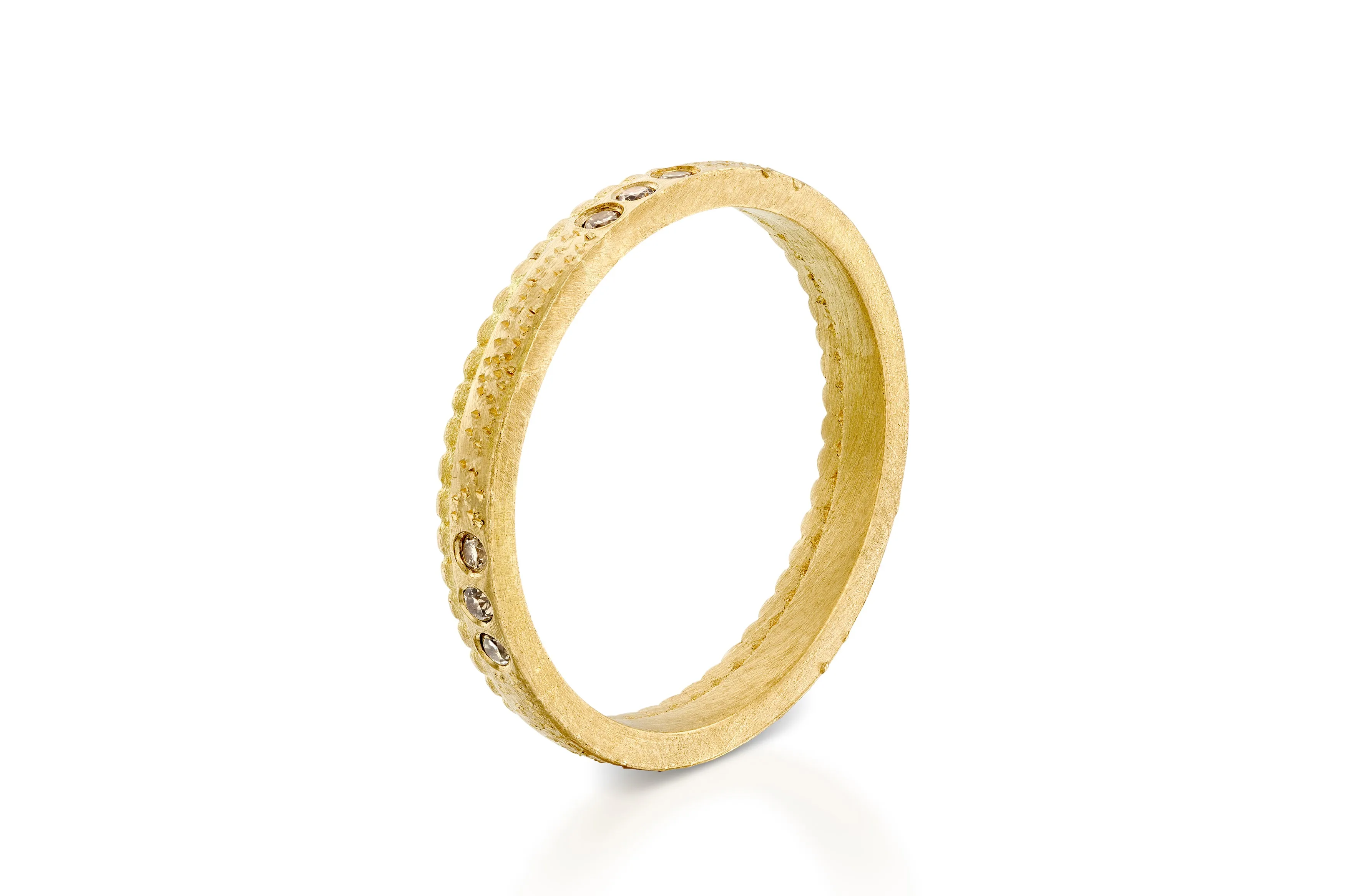 Champagne Diamond Wedding Ring