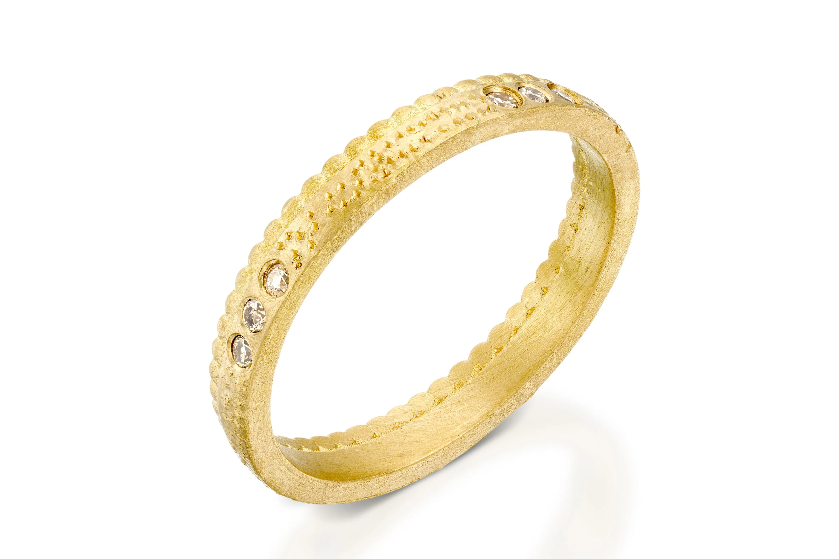 Champagne Diamond Wedding Ring