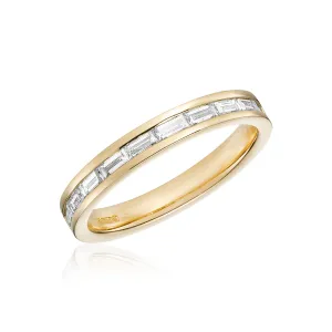 Channel Set Baguette Cut Band