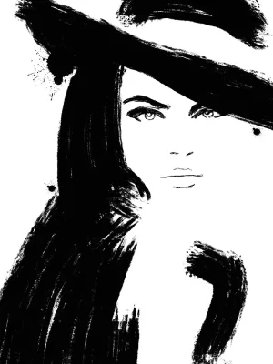 Chic Black & White Portrait