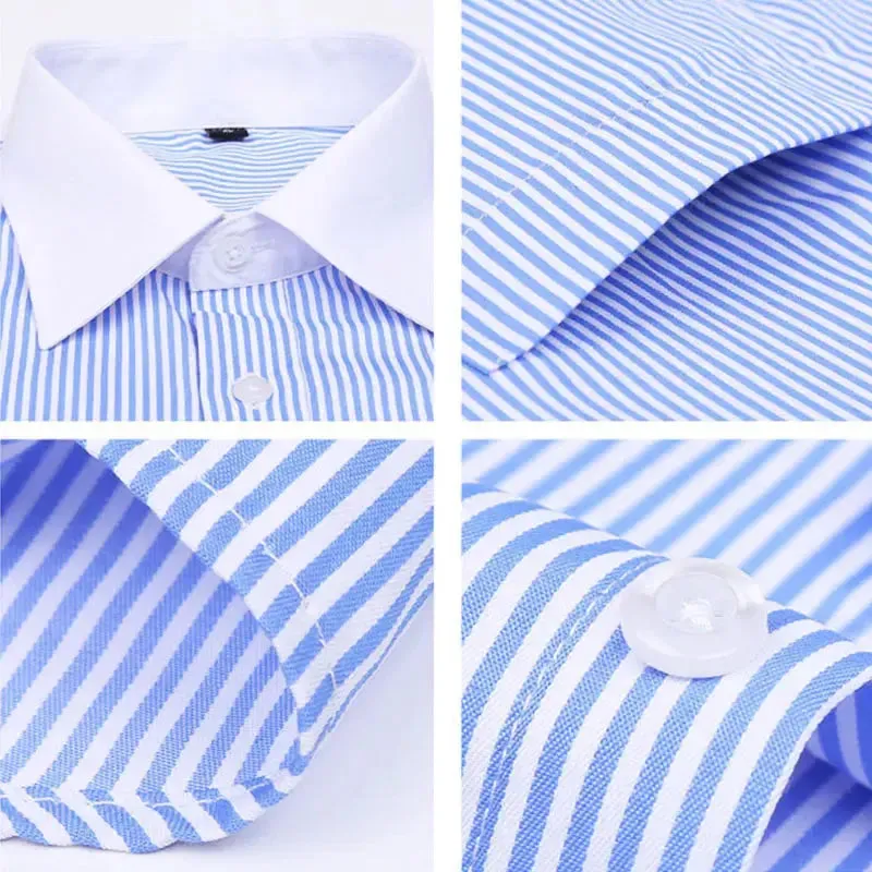 Cotton Men's French Cuffs Business Long Sleeve Shirt
