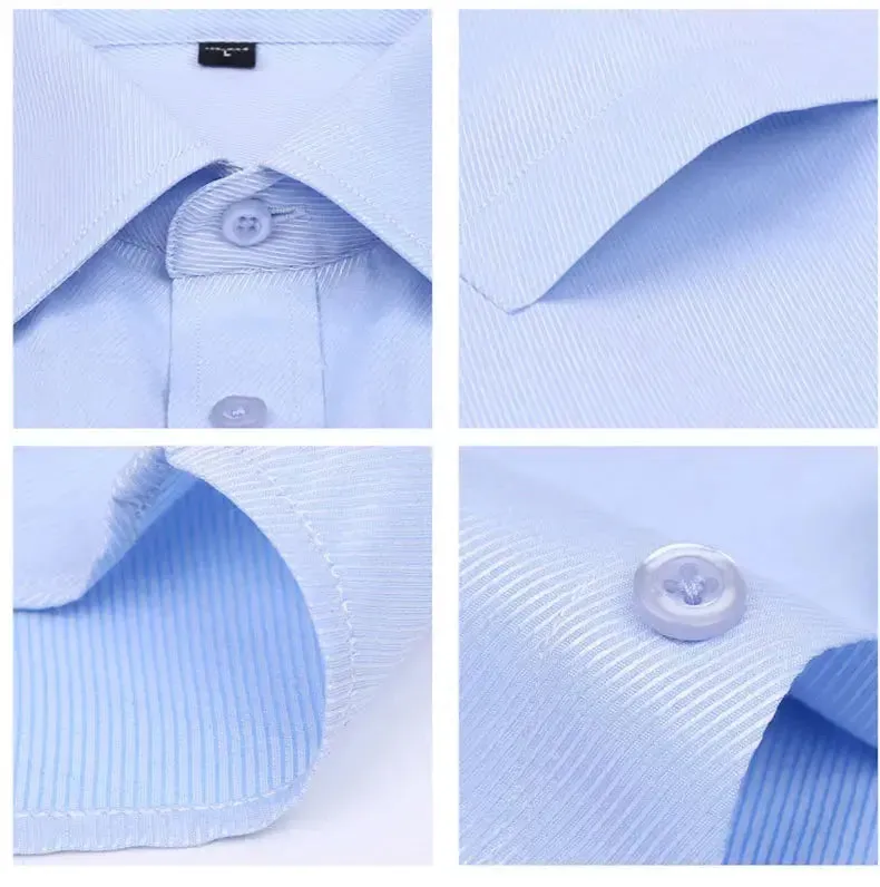 Cotton Men's French Cuffs Business Long Sleeve Shirt